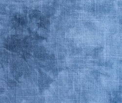 Grunge linen fabric texture for background, blue tone