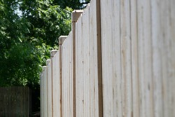 New White Cedar Fencing with Fence Panels and Posts