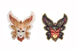 Venetian decorative mask for Venice masquerade isolatede