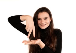  be happy,gesture in sign language , Sign Language is a visual means of communicating using gestures, facial expression, and body language. Sign Language is used mainly by people who are Deaf