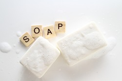 Soap bar /  a soap is a salt of a fatty acid. Household uses for soaps include washing, bathing, and other types of housekeeping