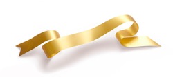 GOLD RIBBON ISOLATED