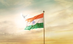 INDIA FLAG FLYING