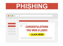 Example of phishing email asking for personal detail by baiting user to winning money prize