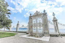 fence in Dolmabahce Palace at Istanbul Turkey