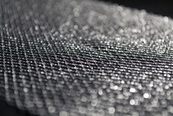 mesh fabric shiny texture decor
