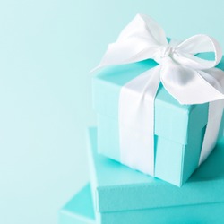 tiffany blue background bow