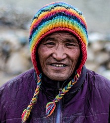 Nomad's Smile in Ladakh, India - The life of a Nomad can only be understood when you experience the hardships yourself. Things they had to go through, but still they smile while you shoot them.- Image