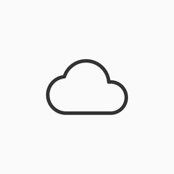 Cloud icon. Internet symbol modern, simple, vector, icon for website design, mobile app, ui. Vector Illustration