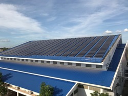 Solar panels on rooftop Renewable Energy