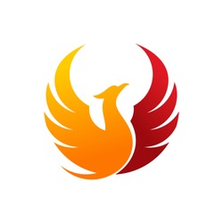 luxury phoenix logo vector