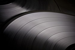 Vinyl records background
