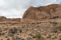 Unusual landscapes of Corona and Bowtie Arch Trail, Moab, Utah, USA