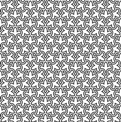 Seamless geometric ornament based on traditional islamic art. Black and white. Great design for fabric,textile,cover,wrapping paper,background.