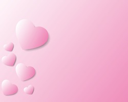 Colorful pink wallpapers suitable for Valentine days.