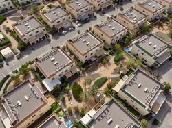 Arial view of a middleast residential compound