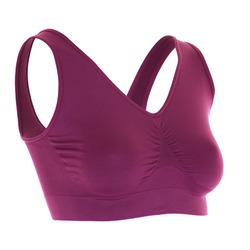 Womens sports bra red invisible ghost mannequin with clipping path