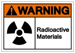 Warning Radioactive Materials Symbol Sign, Vector Illustration, Isolate On White Background Label. EPS10