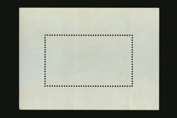 original vintage postmark blank label frame