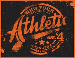 athletic t-shirt  graphic