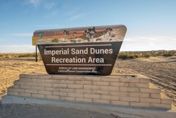 Imperial Sand Dunes Recreational Area Entrance Sign