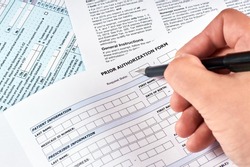 Human fill a prior authorization form