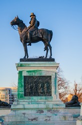 The Ulysses S. Grant Memorial at the base of Capitol Hill, Washington DC, USA