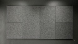 Acoustic panel with medium grey