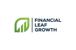 financial growth leaves logo design vector	
