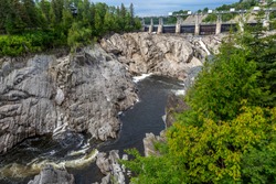 Grand falls in New Brunswick is a beautiful little town with this grand view