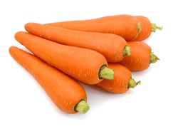 Fresh Carrot isolated on white background