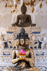 The old Buddha statue of Thailand