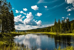 Lake in Mora -Sweden-Europe. Nice background Desktop