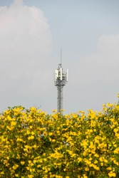 Telecommunicatio tower for mobile phone system