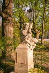 Faun Statue, Lazienki park in Warsaw