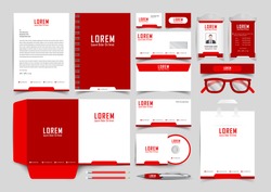 Corporate Identity Set. Stationery Template Design Kit. Branding Template Editable Brand Identity pack with abstract background for Business Company and Finance Vector eps 10