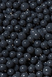 Decoration water balls hydrogel. Black orbeez background