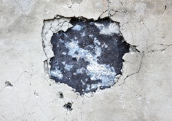 hole in the concrete, the conceptual background