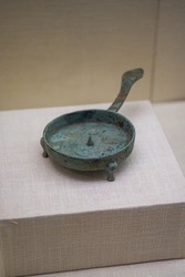 Ancient Chinese cultural relics of the Han Dynasty in the museum, bronze ware