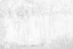 Old White Raw Concrete Wall Texture Background Suitable for Presentation and Web Templates with Space for Text.