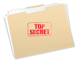 Top Secret Folder - Vector Illustration