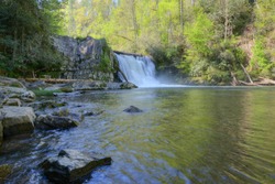 Abram Falls in Cades Cove National Park, Tennessee