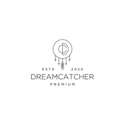 initial letter dc and dreamcatcher symbol logo illustration Premium Vector
