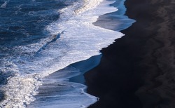 Iceland Black Sand Beach wave