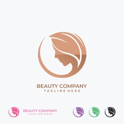Beauty Woman Fashion Logo Design Template Simple Inspiration for Your Business Company. Element Web. Vector Eps10 Editable