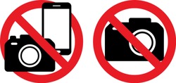 Phone, call, sound and camera ban Sign