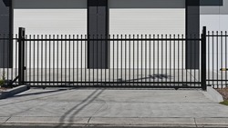 Automatic industrial sliding entrance gate