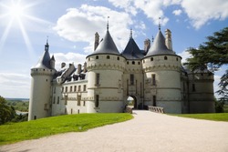 Chaumont Chateau panoramic. France