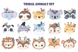 cute animals, watercolor illustration, animals illustration, animal clipart.