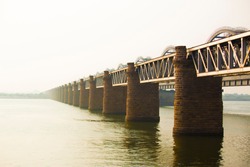 The Godavari Bridge is truss bridge spanning Godavari River in Rajahmundry, India. It is India's third longest road-cum-rail bridge crossing a water body.
